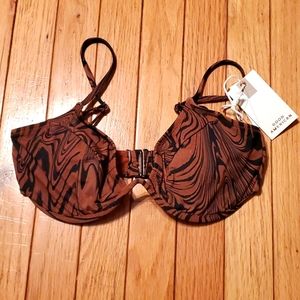 Good American Showoff Curve Top, size 1, Chai Swirl